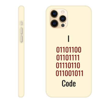 'I Love Code' Slim Phone Case