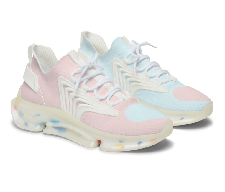 Cotton Candy Heart Shoes
